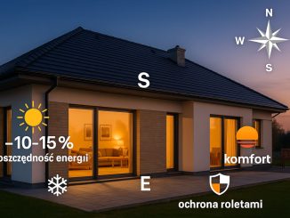 ekspozycja okien wg kierunków świata